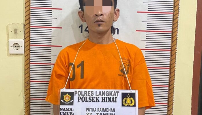 Polsek Hinai Ringkus Dua Pelaku Curat, Gasak Jerjak Besi hingga Pintu Rumah Warga