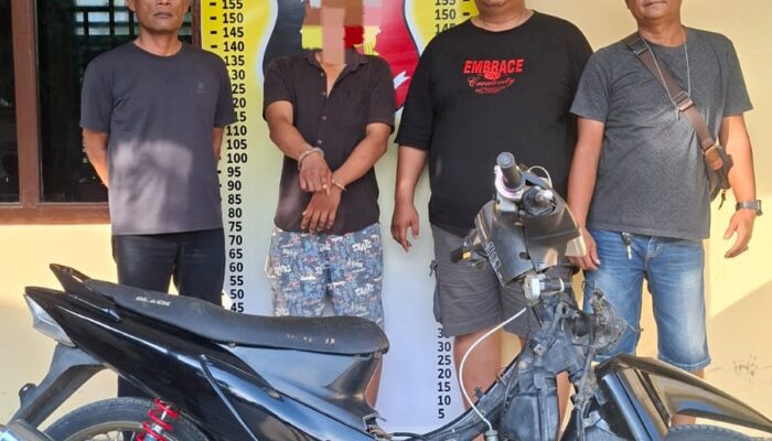 Polisi Bergerak Cepat, Pelaku Curanmor di Bandar Huluan Dibekuk Bersama Barang Bukti