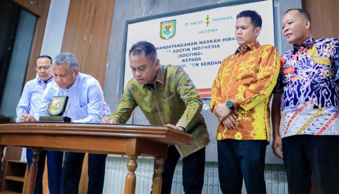 Pemkab Sergai Terima Hibah Lahan dari PT Socfindo, Dorong Percepatan Pembangunan Fasilitas Umum