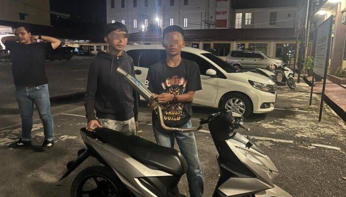 Patroli Malam KRYD, Polres Pematangsiantar Tindak Knalpot Brong dan Jaga Kamtibmas Tetap Kondusif