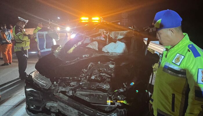 Sat Lantas Olah TKP Laka Maut di Tol Medan–Tebing Tinggi KM 70, Satu Orang Meninggal Dunia