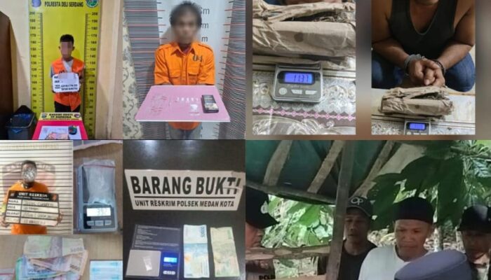 Sehari Saja, Polda Sumatera Utara Bongkar 23 Kasus Narkoba, 26 Pelaku Ditangkap