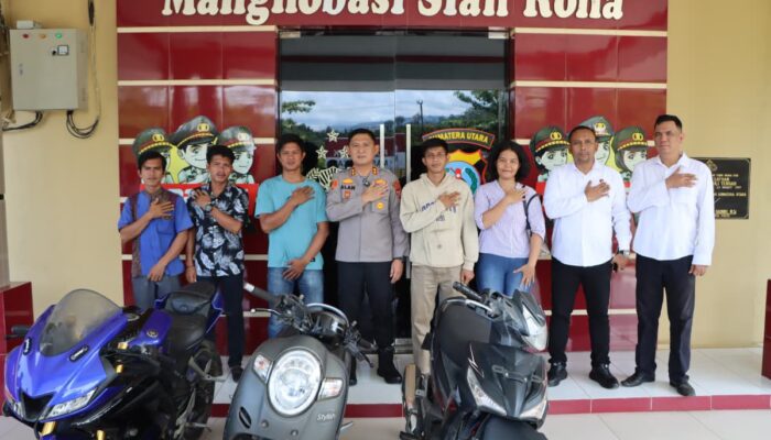 Polres Tapteng Kembalikan Motor Curian ke Pemilik, Aksi Cepat 24 Jam Jadi Sorotan