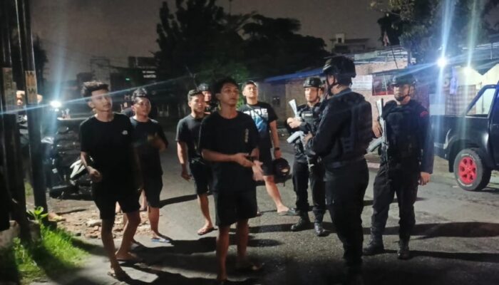 Patroli Humanis Brimob Sumut Warnai Malam Kota Medan, Warga Merasa Lebih Aman