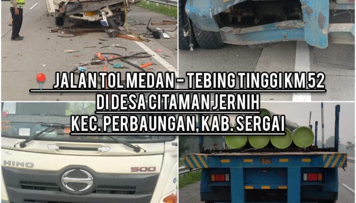 Empat Kecelakaan Terjadi dalam Sehari di Sergai, Satlantas Polres Sergai Gerak Cepat Tangani TKP