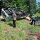 Ban Pick Up Pecah di Tol Sergai, Kendaraan Terguling hingga Masuk Kebun Sawit, Tiga Penumpang Selamat