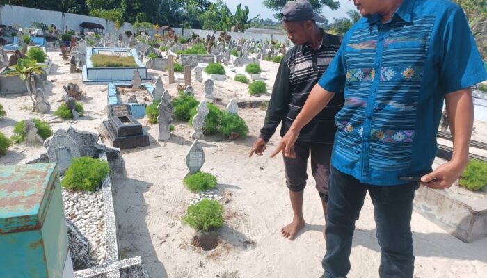 Diduga ODGJ, Pria di Sergai Rusak Tiga Makam di TPU Sialang Buah
