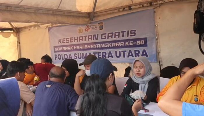 Hari Bhayangkara ke-80 di Medan Meriah, Polda Sumut Tebar Kepedulian Lewat CFD dan Layanan Gratis untuk Warga