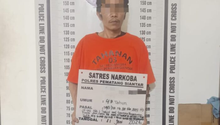 Polres Pematangsiantar Ringkus Pria Pemilik 12,36 Gram Ganja di Warung Jalan Merbou