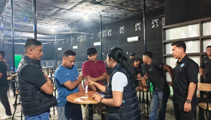 Respons Cepat Aduan Masyarakat, Satres Narkoba Polres Sergai Razia THM Captain America