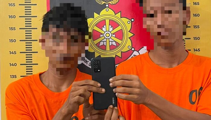 Kurang dari 12 Jam, Tim URC Sat Reskrim Polres Sergai Bekuk Dua Jambret HP Wanita di Sei Rampah