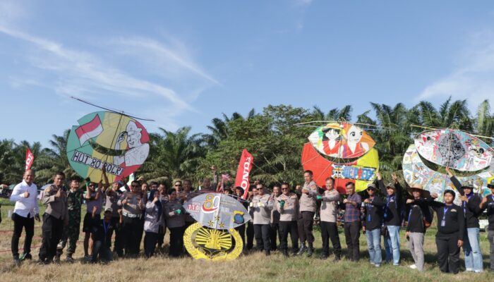 Semarak HUT Bhayangkara ke-80, Festival Layang-Layang Polres Sergai Hidupkan Kearifan Lokal dan Gerakkan UMKM