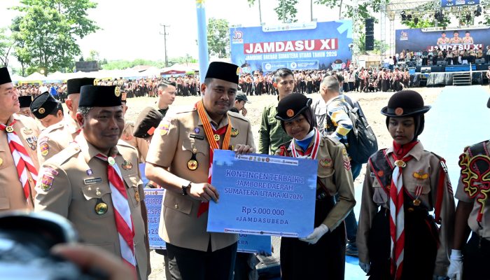 Bobby Nasution Tutup Jamdasu XI, Hadiahi 19 Petugas Upacara Berangkat ke Jamnas 2026