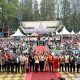 Semarak Festival Bunga dan Buah 2026, Wagub Sumut dan Menkop Lepas Pawai di Berastagi