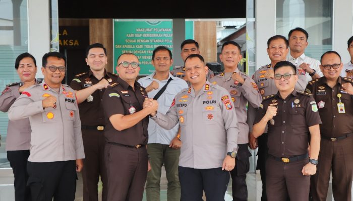 Perkuat Kolaborasi Antarpenegak Hukum, Kapolres Sergai Jalin Silaturahmi dengan Kodim 0204/DS dan Kejari