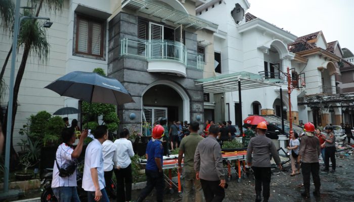 Ledakan Rumah di Grand Polonia, Brimob Polda Sumut Kerahkan Tim Jibom, KBR, dan SAR