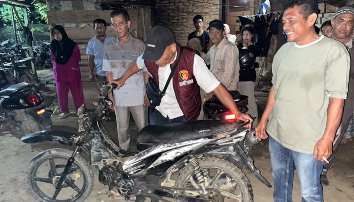 Satreskrim Polres Padang Lawas Sita 31 Motor Diduga Hasil Kejahatan dari Rumah Warga di Pasar Latong