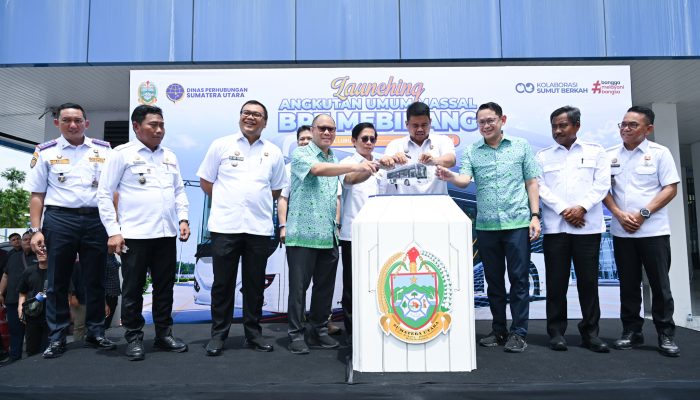 Gubsu Bobby Luncurkan BRT Mebidang, 30 Bus Listrik Disiapkan