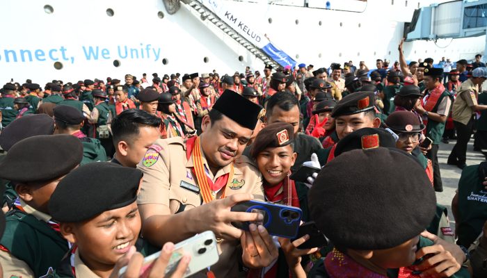 Bobby Nasution Lepas 1.179 Pramuka Sumut ke Jamnas XII, Pesan Jaga Nama Baik Daerah