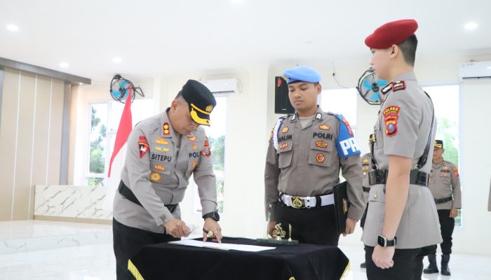Sertijab Kasat Reskrim Polres Sergai, Iptu Toman Febriandi Sibuea Resmi Jabat Posisi Baru