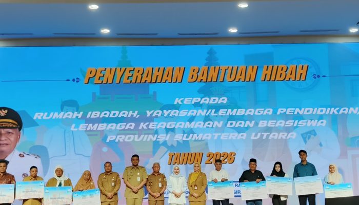 Pemprov Sumut Salurkan Dana Hibah ke 567 Penerima Rumah Ibadah Hingga Beasiswa