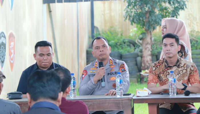 Coffee Morning Bersama Wartawan, Kapolres Sergai Pamit dan Kenalkan Kasat Reskrim Baru