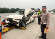Kecelakaan Maut di Tol Medan-Tebing Tinggi KM 66, Innova Hantam Truk Tangki, Satu Penumpang Tewas