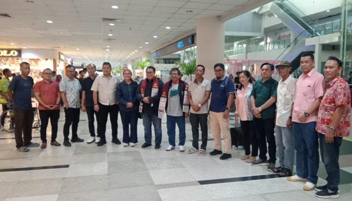 Jelang Pelantikan SMSI Sergai, Ketum SMSI Firdaus Disambut Pengurus Sumut