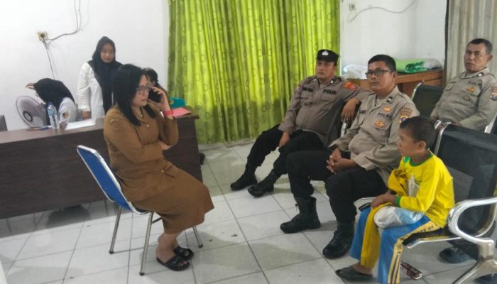 Polres Sergai Evakuasi Anak Terlantar di Simpang Tol Teluk Mengkudu, Diserahkan ke Dinsos