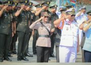 Sinergitas TNI-Polri Menguat, Kapolres Sergai Hadiri Upacara Palagan Utama Medan Area di Perbaungan