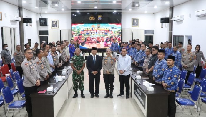 Polres Sergai Perkuat Sinergi Lintas Instansi Hadapi Ancaman Banjir dan Angin Puting Beliung