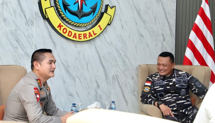 Perkuat Sinergi TNI-Polri, Kapolda Sumut Sambangi Kodaeral I Belawan