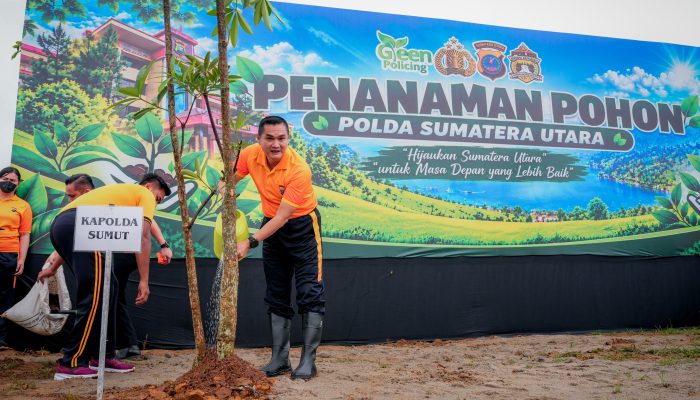 Hijaukan Mapolda Sumut, Kapolda Sonny Irawan Gaungkan Semangat Green Policing