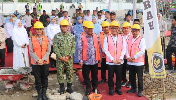 Wamenhaj Dahnil Anzar Letakkan Batu Pertama Gedung PLHUT Sergai, Ditargetkan Rampung Akhir Desember 2026