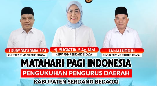 H. Jamaluddin Dilantik Sebagai Bendahara Matahari Pagi Indonesia Sergai