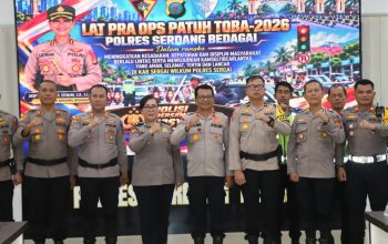 Mantapkan Kesiapan Personel, Polres Sergai Gelar Latpraops Patuh Toba 2026