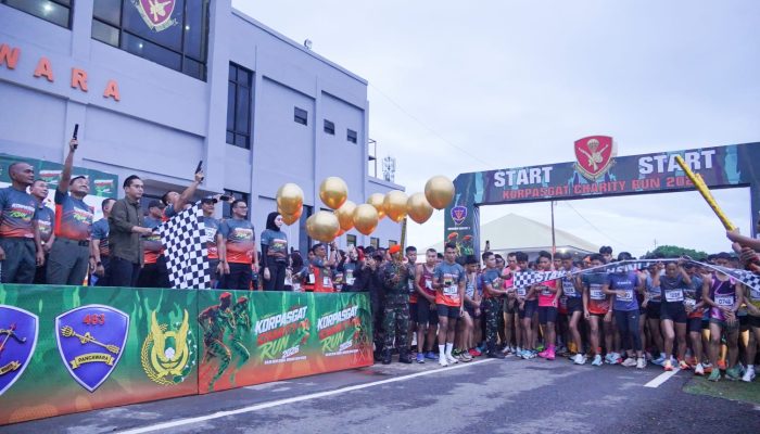 Ribuan Peserta Meriahkan Korpasgat Charity Run 2026, Rico Waas Ajak Warga Medan Berlari Sambil Berbagi